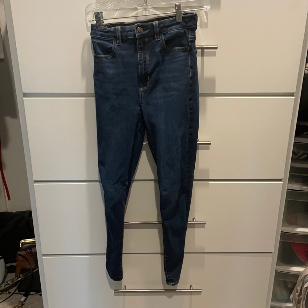 High Waisted Skinny Stretchy Jeans